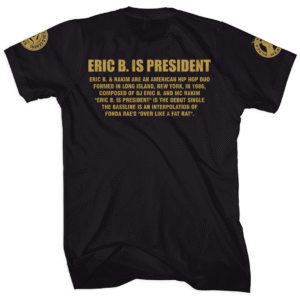 Alternative view of Eric B. & Rakim “Eric B. Is President” (Zakia Records)