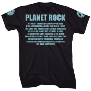 Alternative view of Soul Sonic Force “Planet Rock” (Tommy Boy Records)