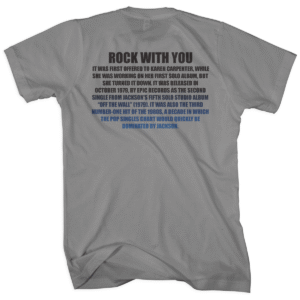 Alternative view of Michael Jackson “Rock With You” (Epic Records)