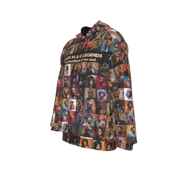 Black Music Legends Raglan Hoodie - Image 4
