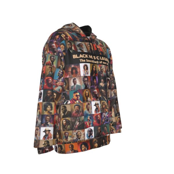 Black Music Legends Raglan Hoodie - Image 3