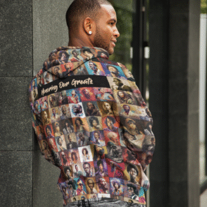 Alternative view of Black Music Legends Zip Up Hoodie With Pocket