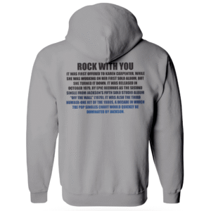 Alternative view of Michael Jackson “Rock With You” Hoodie